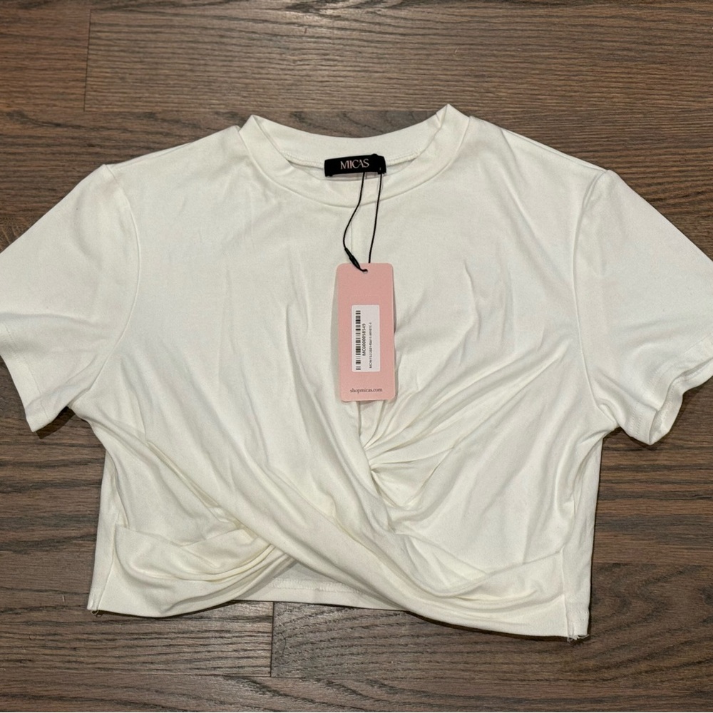 White Women's Crop Top